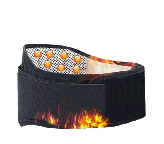 Melenlt Breathable Heated Waist Support Belt for Adults  Back Brace for Pain Relief and Fatigue Recovery