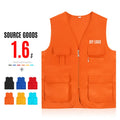 Promotion Multi Pockets Fisherman Vest Custom Logo Waistcoat for Fishing Hiking Journalist Photography Camping Vest