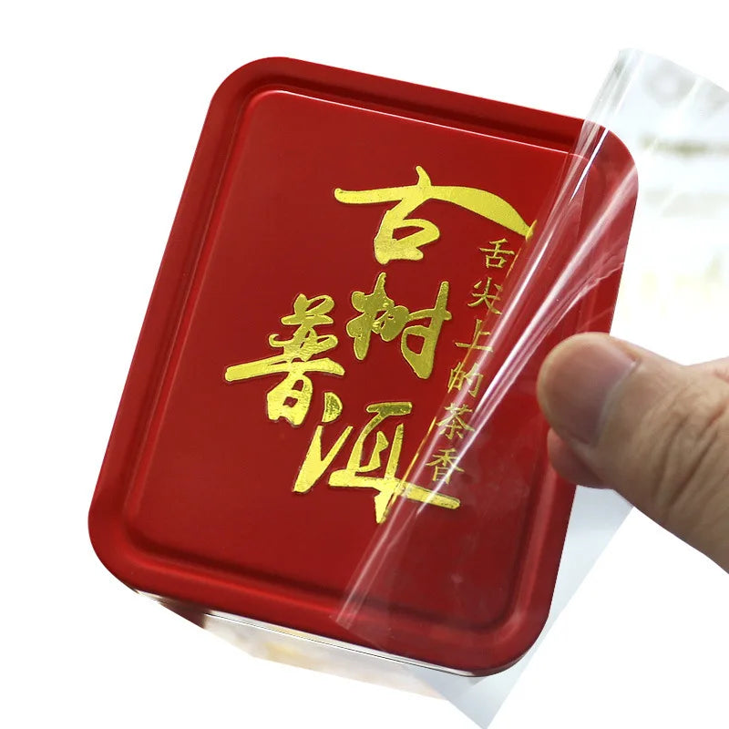 Custom 3D Gold Logo Self-Adhesive Wedding Candle Jar Gift Box Car Shiny Raised Transfer Sticker Metal Waterproof Heat-Resistant