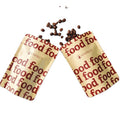 Stand up Brown Kraft Paper Resealable Ziplock Heat Sealable Food Storage Doypack Pouch Packet With Matte Window