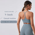 Xsunwing Women's Sexy Strappy Fitness Yoga Bra Breathable Shockproof Sports Bra Y Back High for Impact Gym Active Wear Plus Size