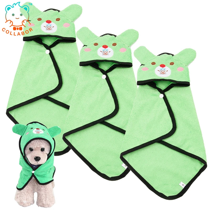COLLABOR French Mastiff Pet Birthday Saliva Towel Comfortable Pet Cat Cover Towel Blanket Soft Dog Bath Towel