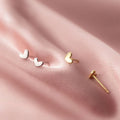 925 Sterling Silver Mini Heart Stud Earrings Girls Birthday Gifts Jewelry