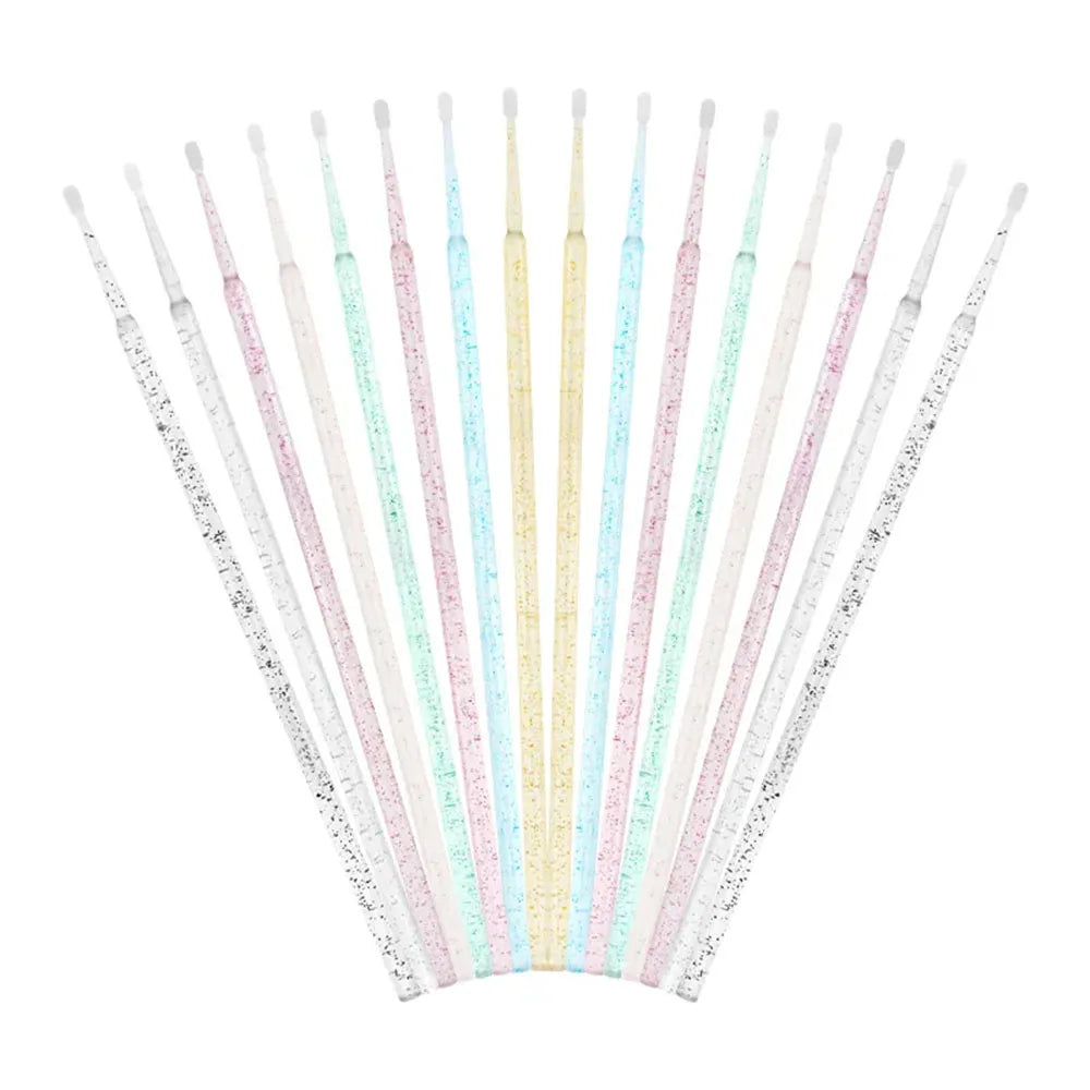 Wholesale MVlash Disposable Bamboo Handle Micro Swab Cosmetic Eyeliner and Eyelash Glitter Tips Mascara Brushes 10000 Pack