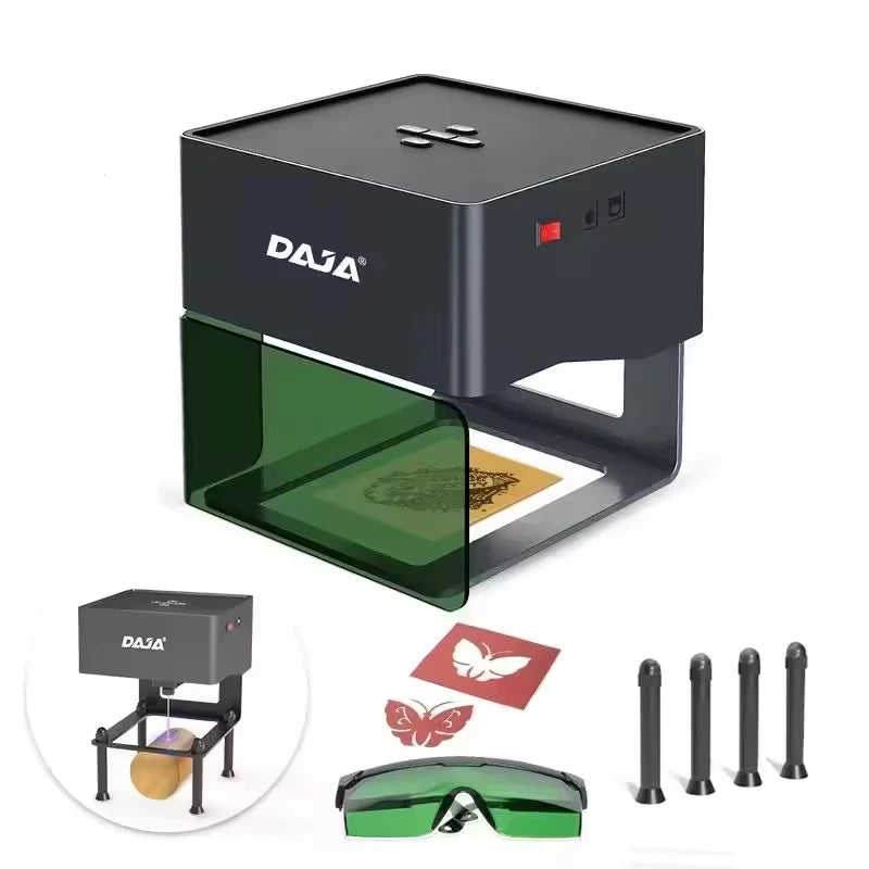 Hot Selling for Daja DJ6 Mini Laser CNC DIY Engraver Detachable Design with Hidden Circuit for Leather and Paper
