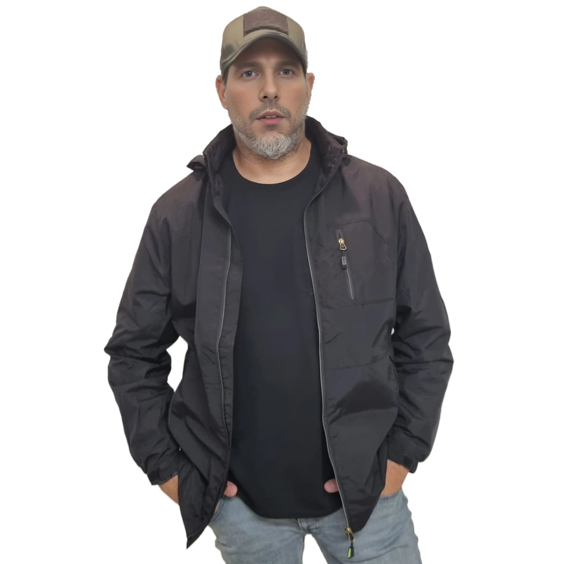 Men's Outdoor Coat Hoody Tactical Jacket for Traveling Climbing Waterproof Autumn Windbreaker Jacket