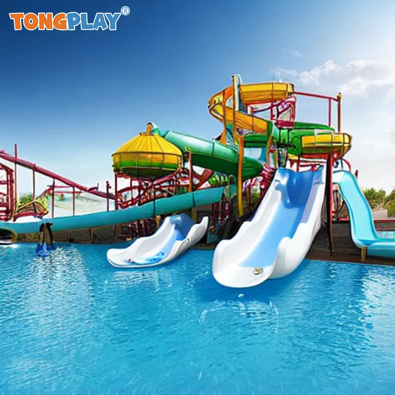 Water Park Amusement Equipment Customized Aquatic Swimming Pool Slide for Outdoor Water Park