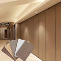 Modern Design WPC Wood Grain Wallboard for Hotel PVC Free Background Wall Waterproof and Fireproof with Simple Installation