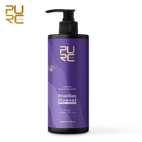 PURC Keratin Hair Treatment Straightener 1000ml 12% Formaldehyde Brazilian 30 Lavender Zudaifu Cream Rebonding Cream Free Design