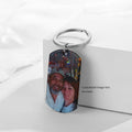 New Custom Blank Stainless Steel Keychain Fashionable DIY Engraving Printed Photo Pendant