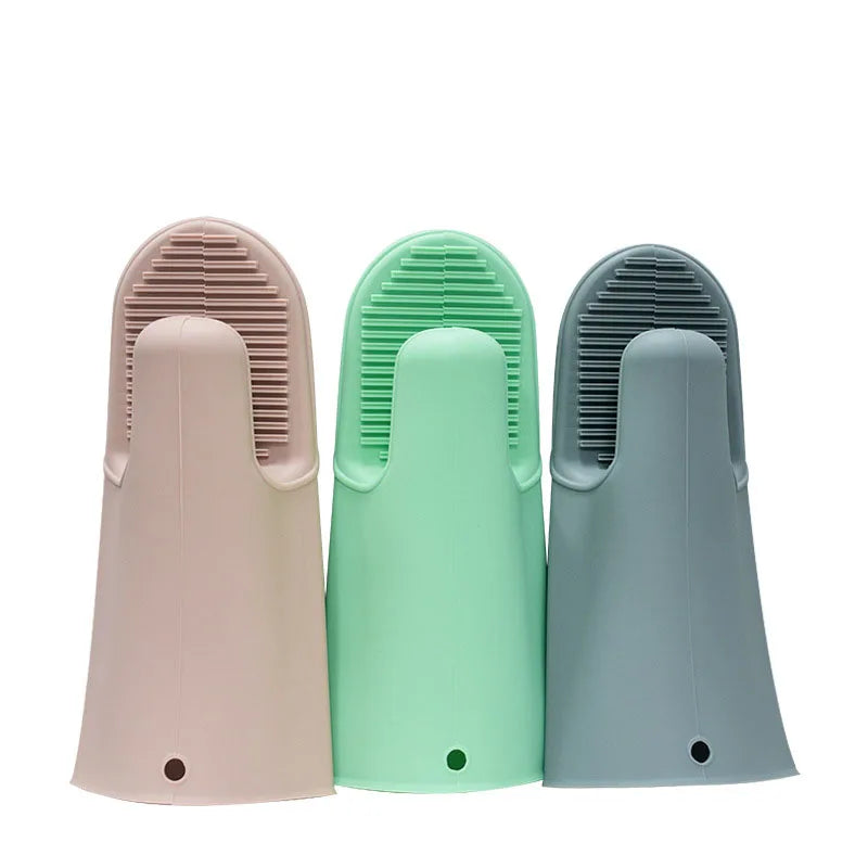 OEM ODM Wear-resistant Waterproof Kitchen Silicone Lengthened Insulated Gloves Clip Microwave Oven Baking Non-slip Pickup Gloves