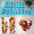 Early Riser DIY Large 16cm Crystal Epoxy Resin Crafts English Letter Home Decor Wedding Decorations Silicone Mold Letter Moulds