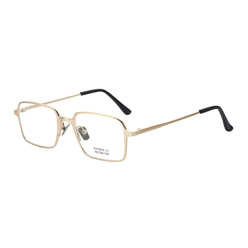 Fashion Vintage Square Style Diamond Face Shape Full Rim Metal Eyeglasses Frames for Reading Glasses Unisex