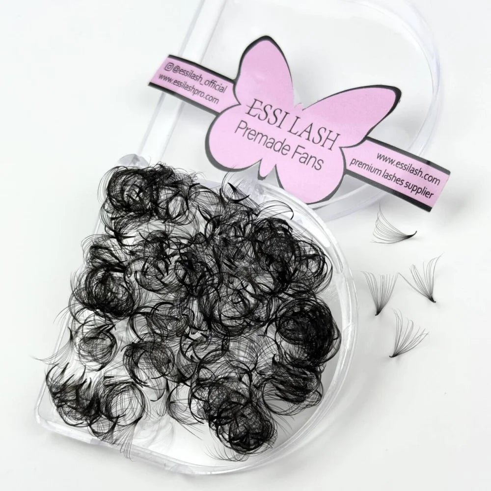 ESSI LASH Handmade 500fans Premade Fans Pointy Base Lashes Loose Pre Made Russian Lashes Extension