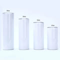 Wholesale Double Wall Straight Stainless Steel Tumbler 12oz 15oz 20oz 30oz Sublimation Blank Travel Cup Lid Straw for Camping