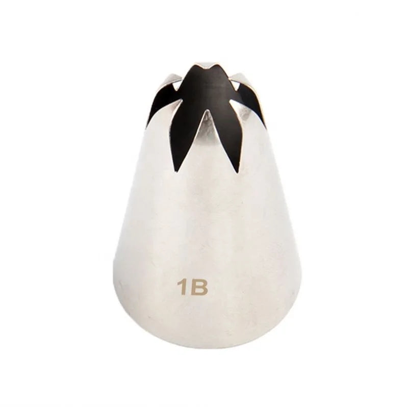 #1B Icing Piping Nozzles Cream Baking Pastry Cake Tip Decorating Tools Stainless Steel Nozzle Cupcakes Baking Tool