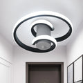 Modern Snail Design LED Iron Surface Mount Plafonnier Contemporary Ceiling Light for Living Room