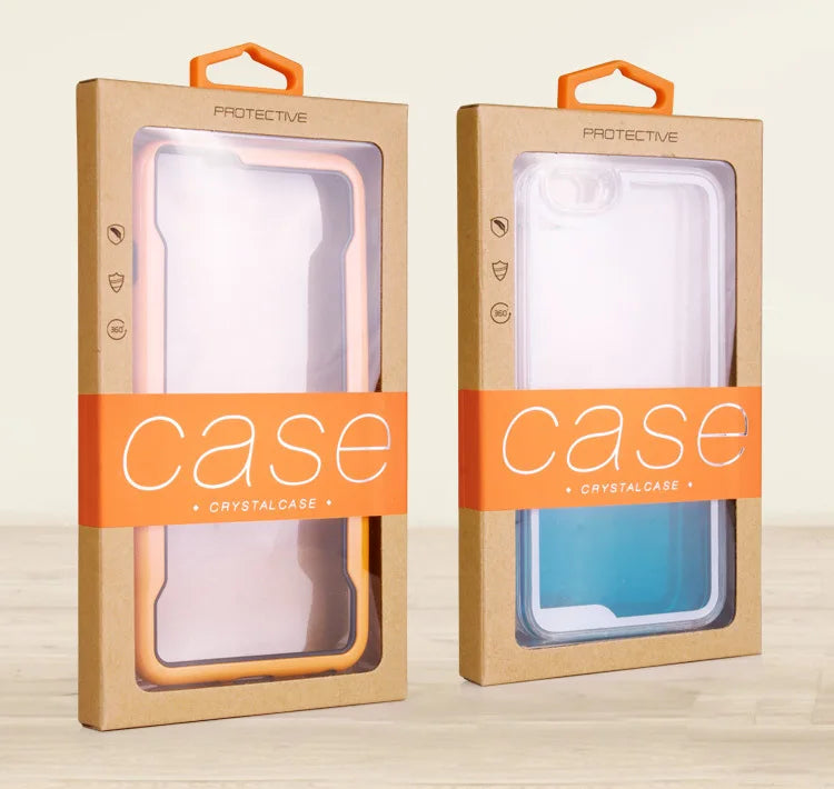Guangdong Wholesale Own Brand Logo UV Coating Embossing Smart Electronics Plastic Packing Gift Box for Phone Case Sticker Pack
