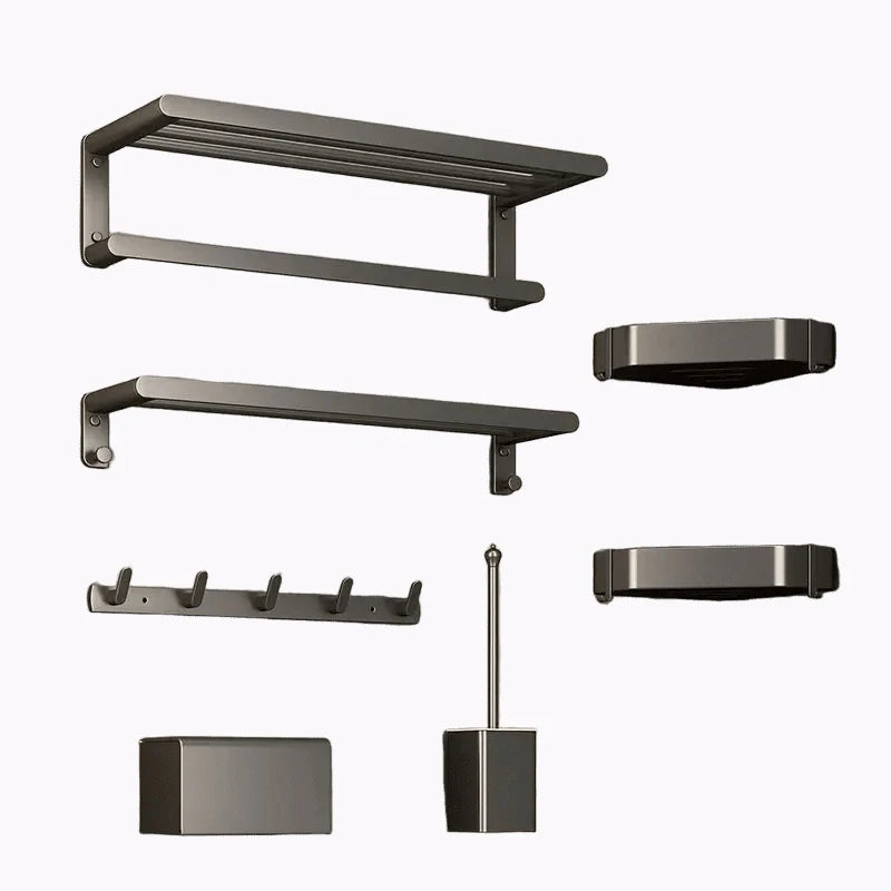 Modern Ceramic Bathroom Accessories Set for Hotel Apartment Project with Bidets Ceiling Mounted Towel Racks & Holders