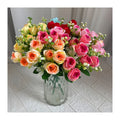 5 Prongs Spring Masonry Rose Cheap Wholesale Artificial Flowers Rose Artificial Flower