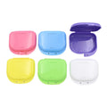 Retainer Case with Vent Holes Denture CasePortable Durable Storage Container Orthodontic RetainerCleaning Supplies for Travel