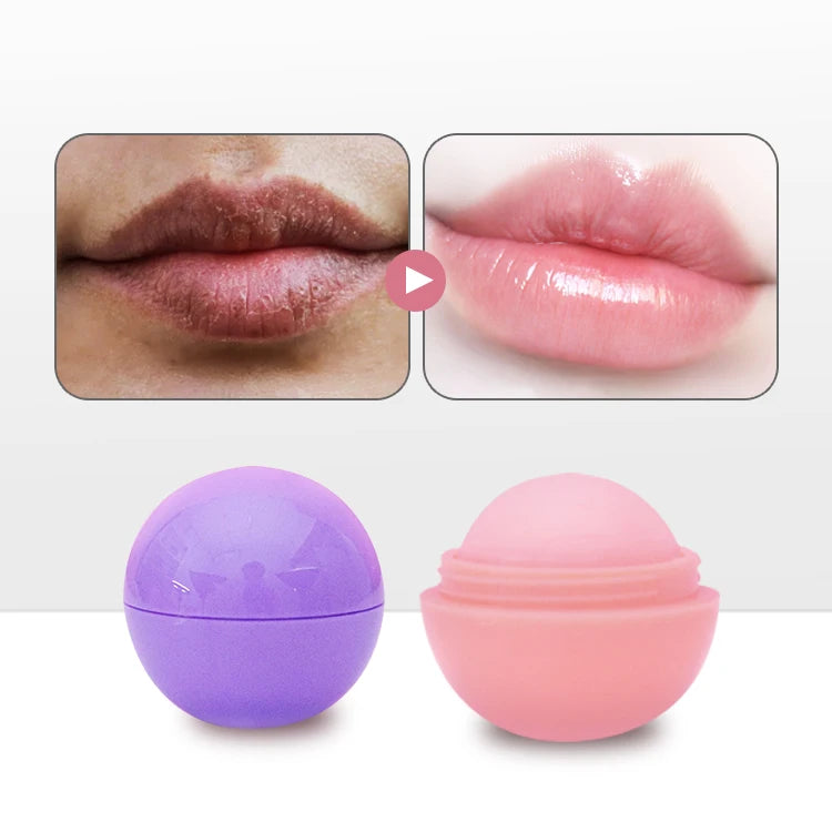 FATAZEN Private Label  Wholesale Organic Vegan Moisturizing Plumping Lip Balm Multiple Scents Round Lip Balm Ball