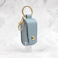 Wholesale Portable Hand Sanitizer Case Leather Hand Soap Liquid Holder Key Chian