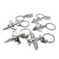 Car Key Chain Charm Heart Keyring Personalized Custom Logo Holder Aircraft Blank in Bulk 3D Airplane Metal Key Ring Keychain