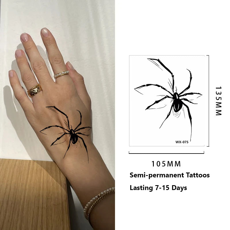 Herbal Juice Tattoo Sticker Semi Permanent Waterproof and Sweat Proof Small Clear Cute Tattoo Sticker Long Lasting