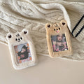 Kawaii Fluffy Mini Keychain Plush Cute Cartoon Credit ID Bank Card Puppy Cat Bear Rabbit for Credit Card Holder