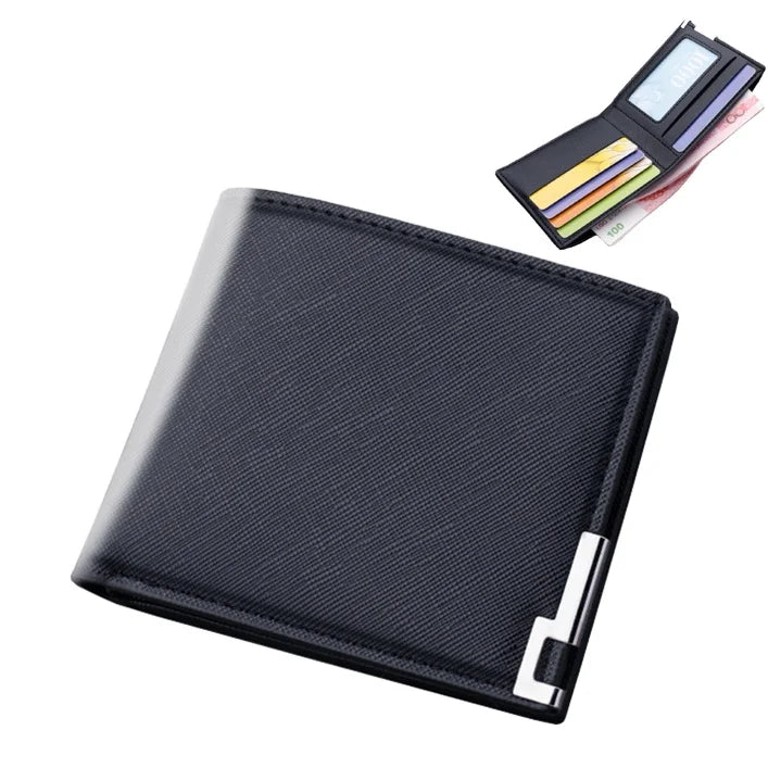 New Luxury Men's Short Wallet Multifunctional Money Cards Holder Purse Personalized Business Wallet