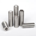 316L Stainless Steel Concave End Set Screw DIN913 Hex Socket Headless Screw Base Meter Top Screw M4M5M6M7M8