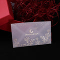 Custom Logo Printing Luxury Gilt Edge Butter Paper Wedding Gift Envelope Postcard Greeting Card Packaging Envelopes 135gsm
