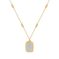 Best Seller New Gold & Silver Mixed  Rose Mirror Pendant Necklace Vintage Stainless Steel Jewelry