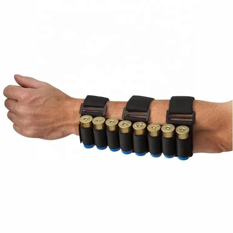 Outdoor Multi-Function Tactical Hunting Holster with 8-Hole Support Elastic Strap Universal Fit Nylon Magazine Organizer