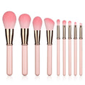 Lilywild Own Logo 9pc Pink Glitter Pink Diamond Makeup Brushes Soft Synthetic Makeup Brushes Makeup Cosmetics Brushes