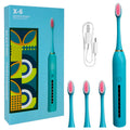 Electric Toothbrush Sonic Rechargeable Automatic Ultrasonic Soft Fur Bristles 6 Modes Electric Tooth Brush Private Label