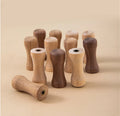 Tailai Wholesale Wooden Art Craft Wall Mounted Walnut/Oak Hook Household Wall Storage Coat Hook Vintage Wall Hanging Wooden Hook