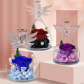 Eternal Life Flower Angel Shape Glass Cover  Valentine's Day Gift Mother's Day Gifts