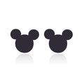 Wholesa Korean Cute Simple Statement Stainless Steel Gold Mickey Stud Fashion Jewelry Earrings for Women