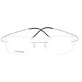 Bellestron KH16016 Unisex Lightweight Rimless Rectangular Shape Titanium Optical Glasses Frames with Screwless Temples