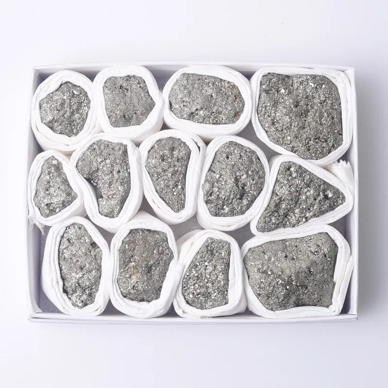 Crystal Crafts Pyrite Crystal Stone Bulk Mineral Specimen Set