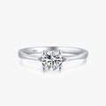 Ailmay Top Quality Real 925 Sterling Silver Sparkling CZ Charm Heart Finger Ring for Women Wedding Engagement Jewelry Gift