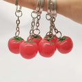 Simulation Vegetable Food Fruit Strawberry Pineapple Pumpkin Orange Tomato Keychain Charm Bag Charms Ornament Phone Decoration