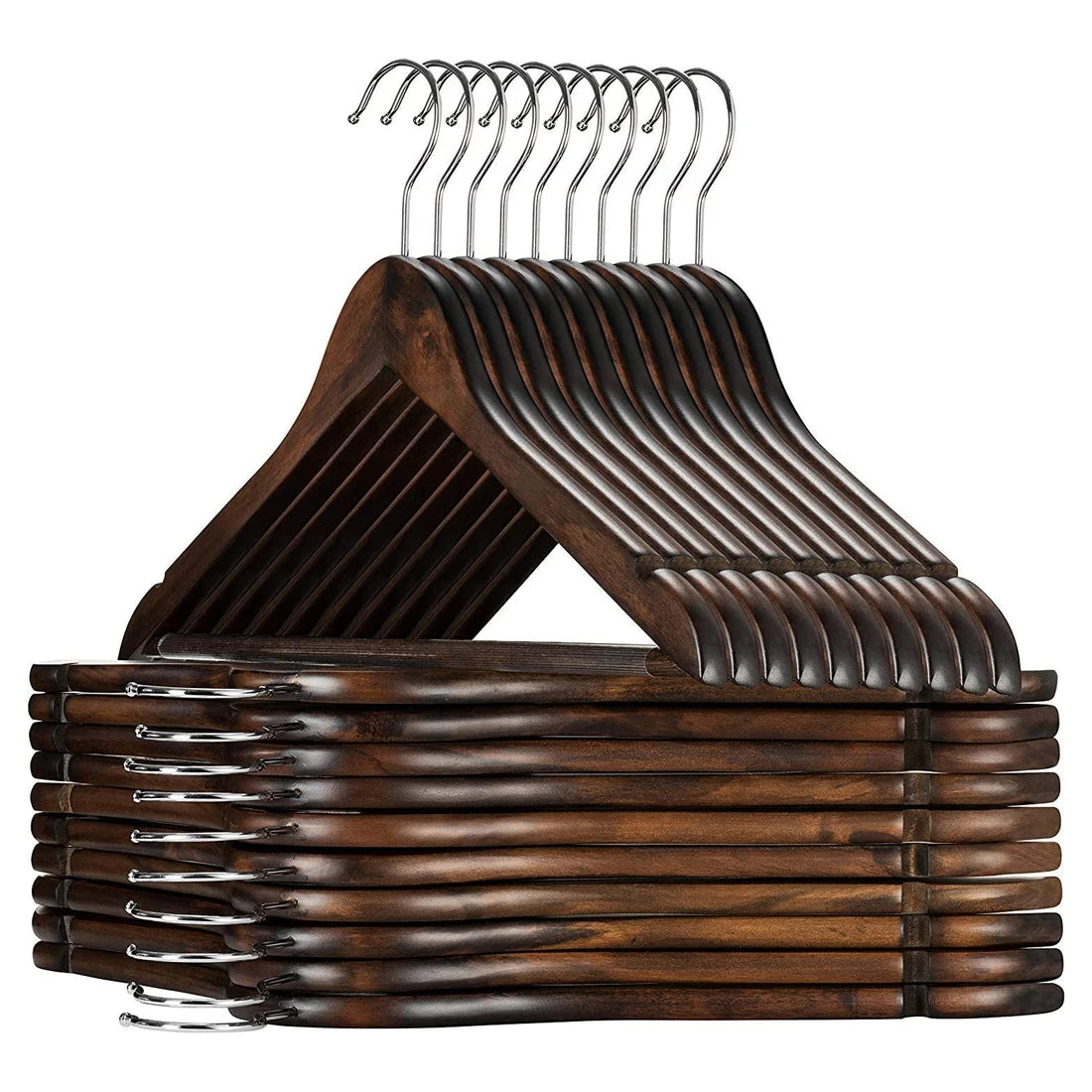 Wholesale Low Price Custom Wooden Hangers Vintage Cloth Scarf Pant Dress Coat Wooden Hanger