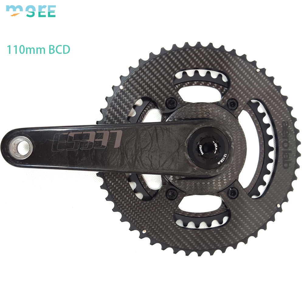 SeeMore 50/34t 52/36t 53/39t 54/40t Carbon Fiber Road Bike Chainring Dual Disc Plate Carbon Chain Ring Wheel