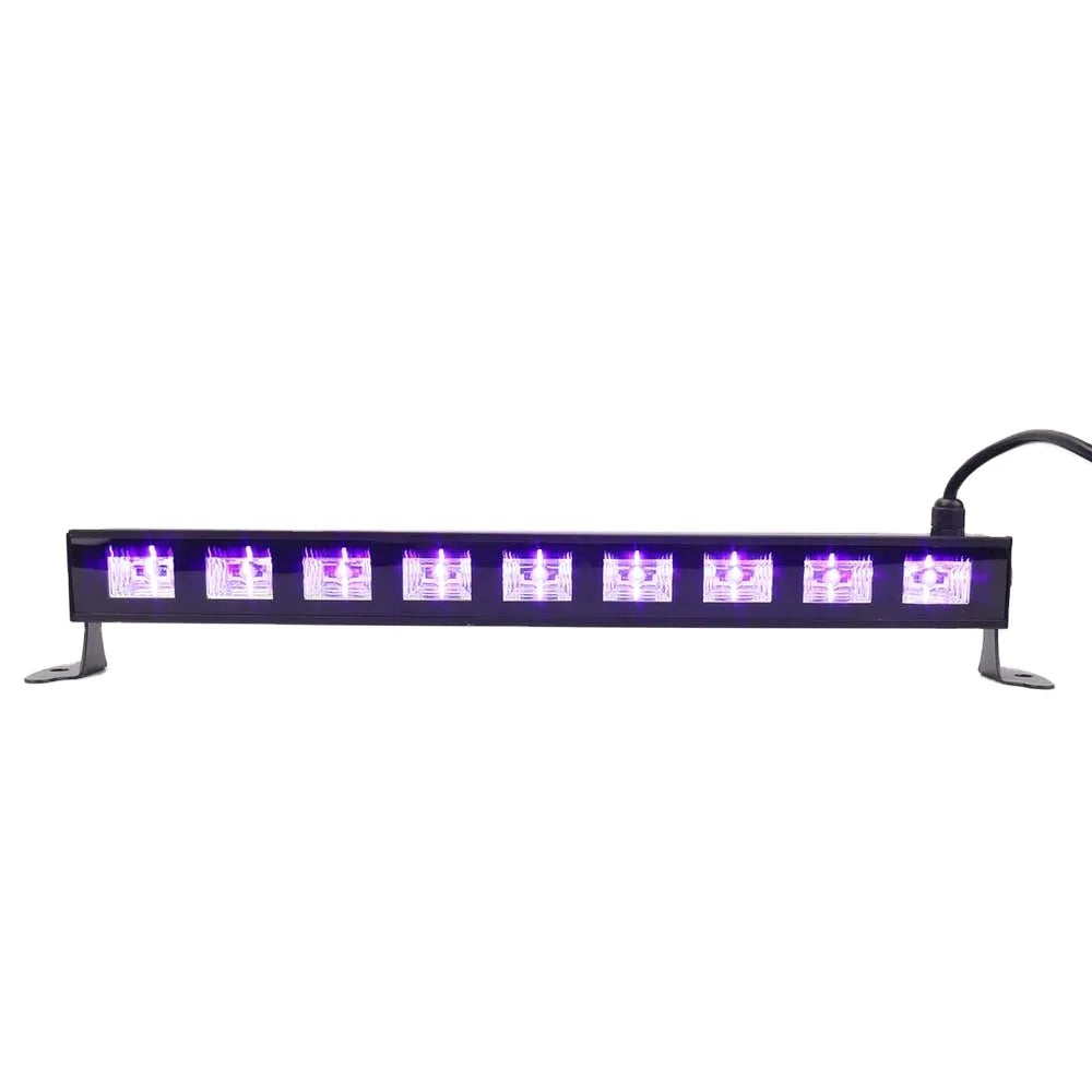 Indoor 9pcs*3W UV Black Light Bar Stage Light