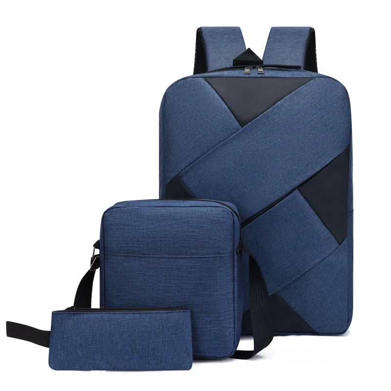 Waterproof Stylish USB Backpack for Youth Business Leisure Fashionable Computer Bag with Nylon Lining and Zipper Closure
