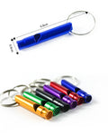 High Frequency Outdoor Mini Camping Keychain Safety Emergency Survival Whistle Ultralight Aluminium Alloy Whistle Keychain