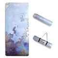 Yewayoga Non Slip Printed Travel Eco Friendly Microfiber Foldable Natural Rubber Custom Suede Yoga Mat
